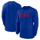 Buffalo Bills Sideline Player Performance Long Sleeve T-Shirt - Royal outlet