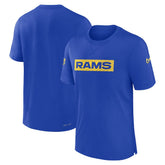 Los Angeles Rams Sideline Player Performance T-Shirt - Royal for sale