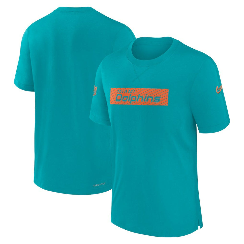 Miami Dolphins Sideline Player Performance T-Shirt - Aqua discount