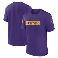 Minnesota Vikings Sideline Player Performance T-Shirt - Purple on sale