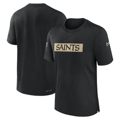 New Orleans Saints Sideline Player Performance T-Shirt - Black outlet