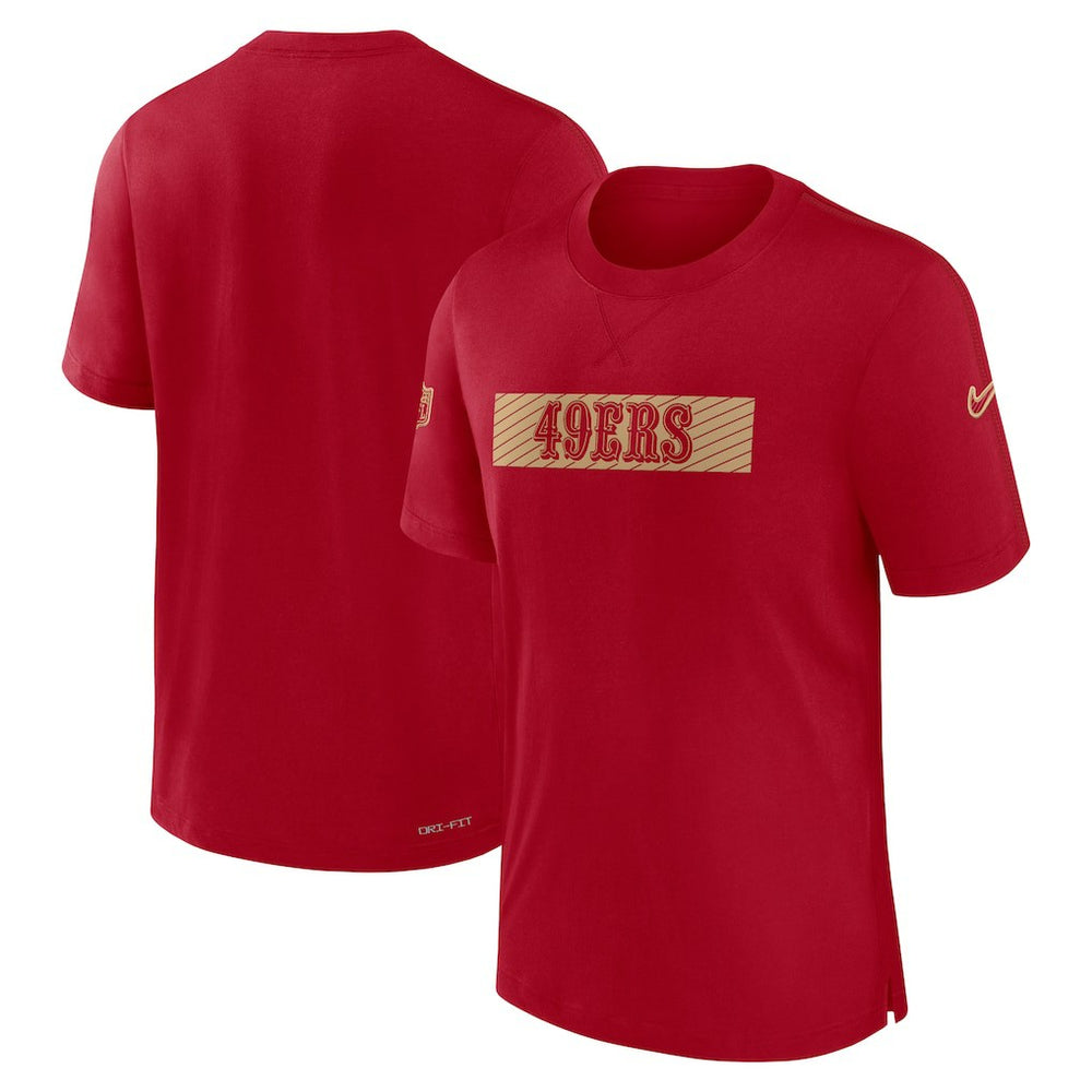 San Francisco 49ers Sideline Player Performance T-Shirt - Scarlet on sale