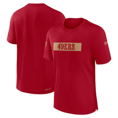 San Francisco 49ers Sideline Player Performance T-Shirt - Scarlet on sale