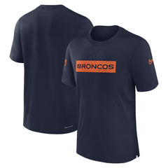 Denver Broncos Sideline Player Performance T-Shirt - Navy discount
