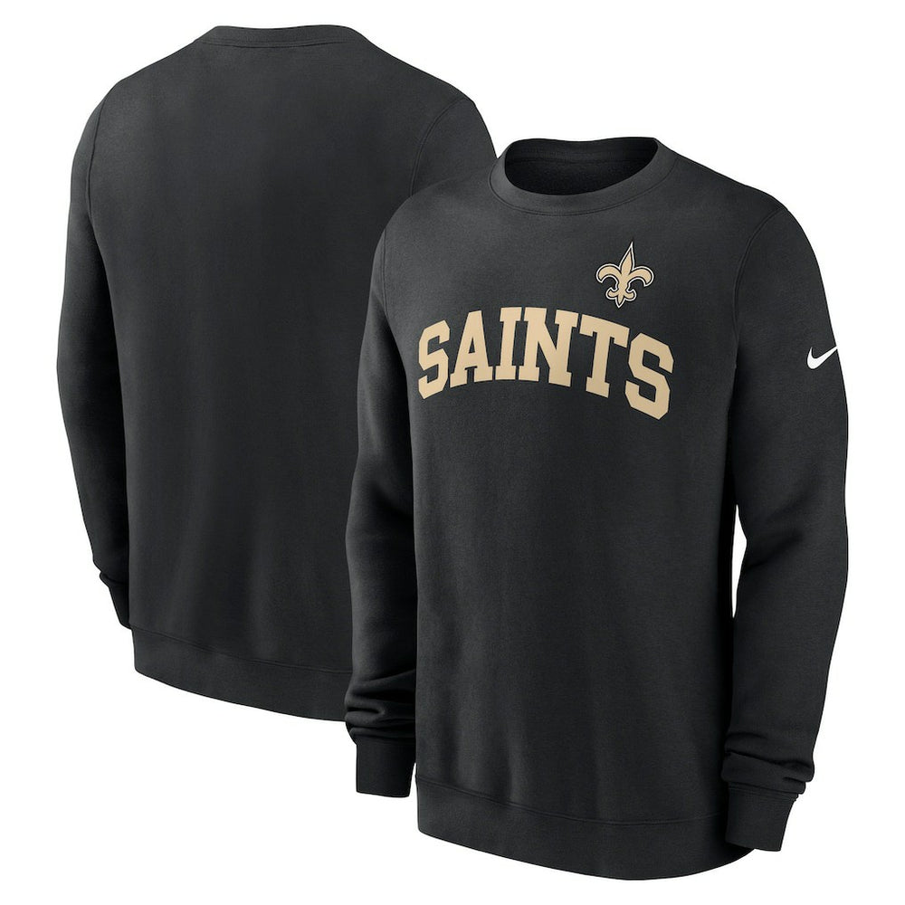 New Orleans Saints Club Pullover Sweatshirt - Black sale