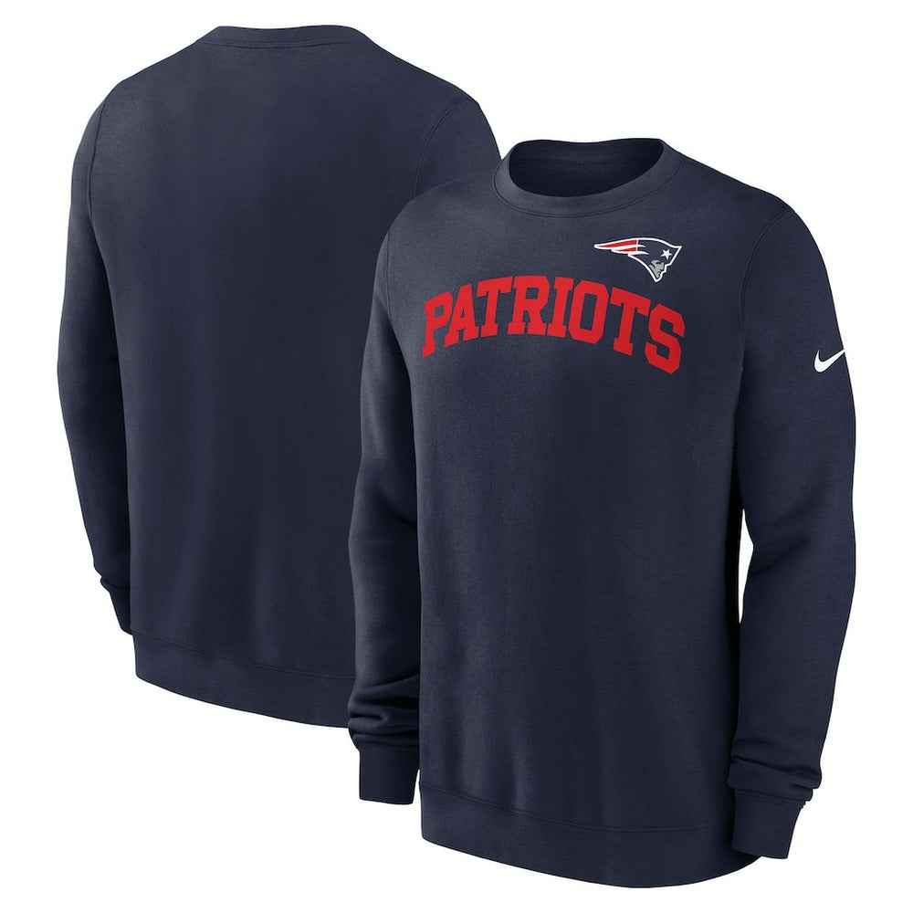 New England Patriots Club Pullover Sweatshirt - Navy sale