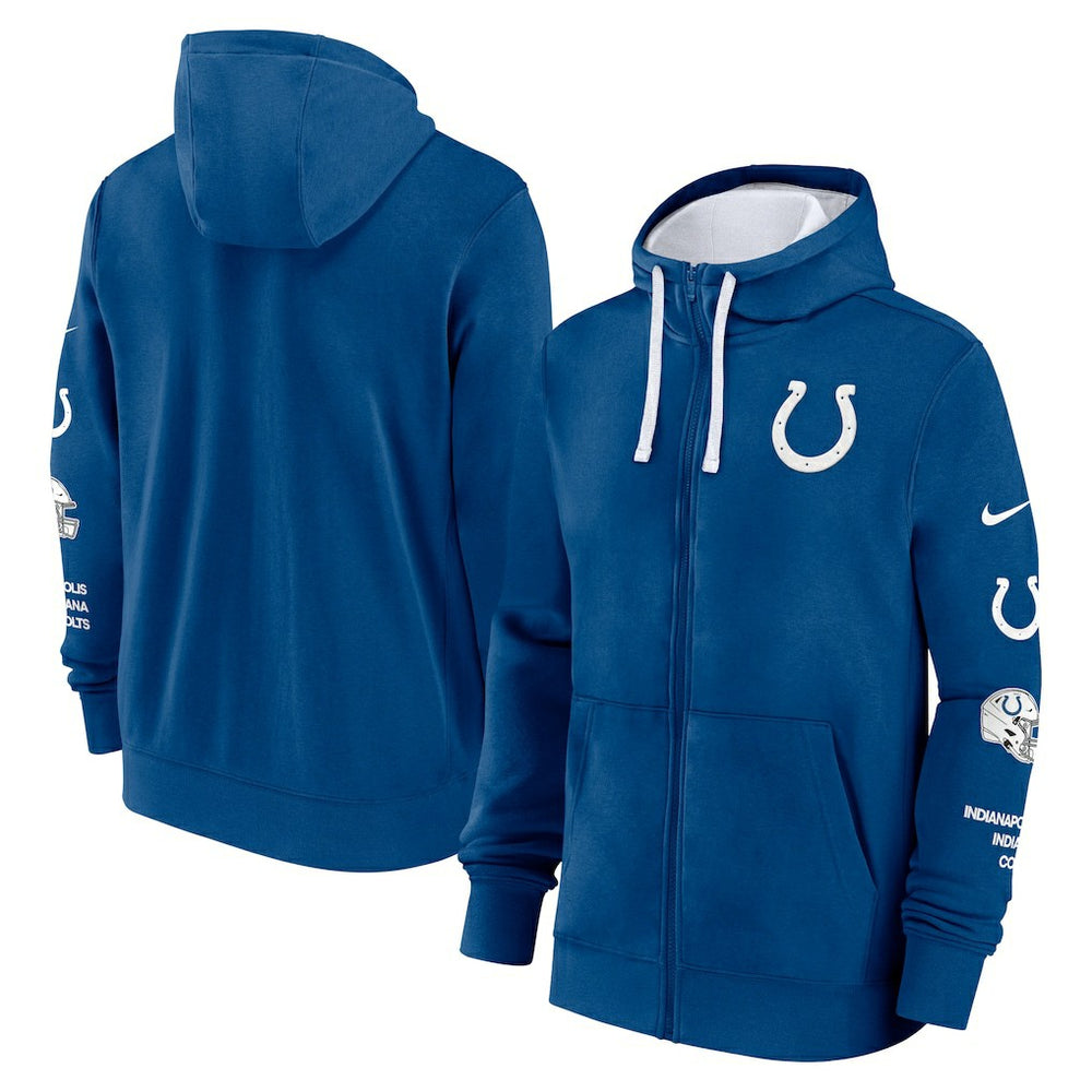 Indianapolis Colts Primetime Club Full-Zip Hoodie - Royal for sale