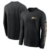 New Orleans Saints All Out Long Sleeve T-Shirt - Black for sale