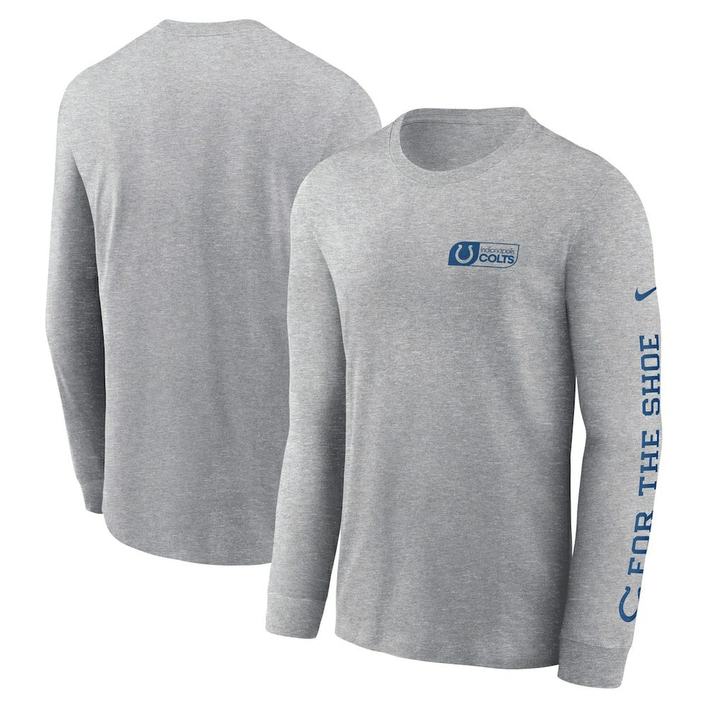Indianapolis Colts All Out Long Sleeve T-Shirt - Heather Gray cheap