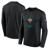 Jacksonville Jaguars Icon Legend Performance Long Sleeve T-Shirt - Black on sale