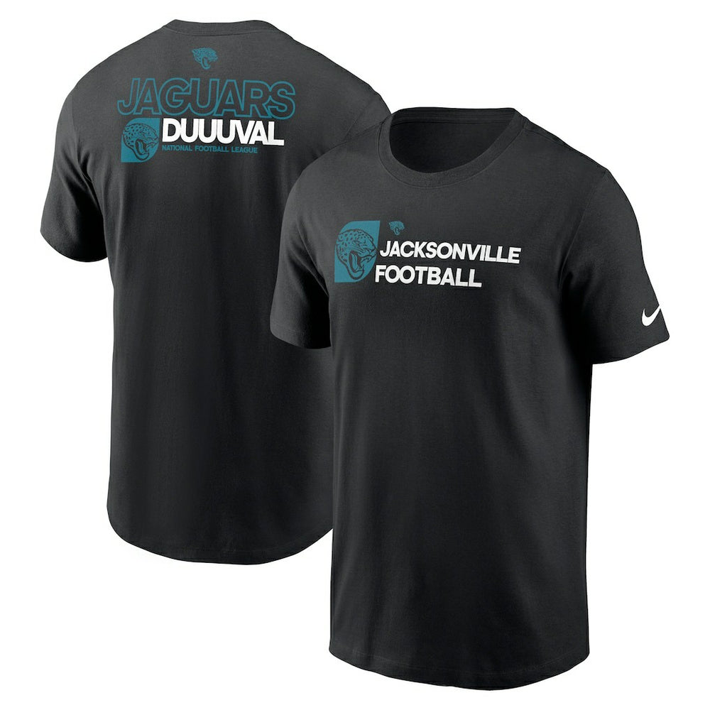 Jacksonville Jaguars Outline T-Shirt - Black sale