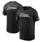 Las Vegas Raiders Outline T-Shirt - Black on sale