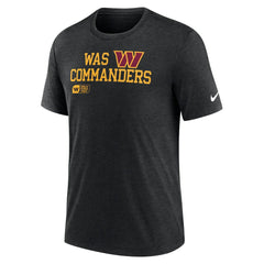 Washington Commanders Overlap Lockup Tri-Blend T-Shirt - Black cheap