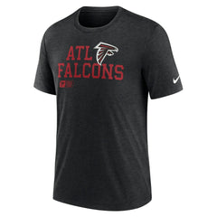 Atlanta Falcons Overlap Lockup Tri-Blend T-Shirt - Black sale