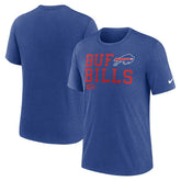 Buffalo Bills Overlap Lockup Tri-Blend T-Shirt - Royal outlet