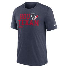 Houston Texans Overlap Lockup Tri-Blend T-Shirt - Navy sale