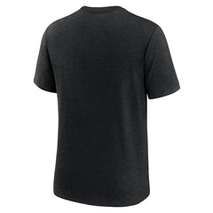 Minnesota Vikings Overlap Lockup Tri-Blend T-Shirt - Black sale