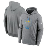 Los Angeles Chargers Icon Performance Pullover Hoodie - Heather Gray sale