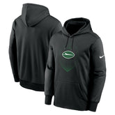 New York Jets Icon Performance Pullover Hoodie - Black on sale