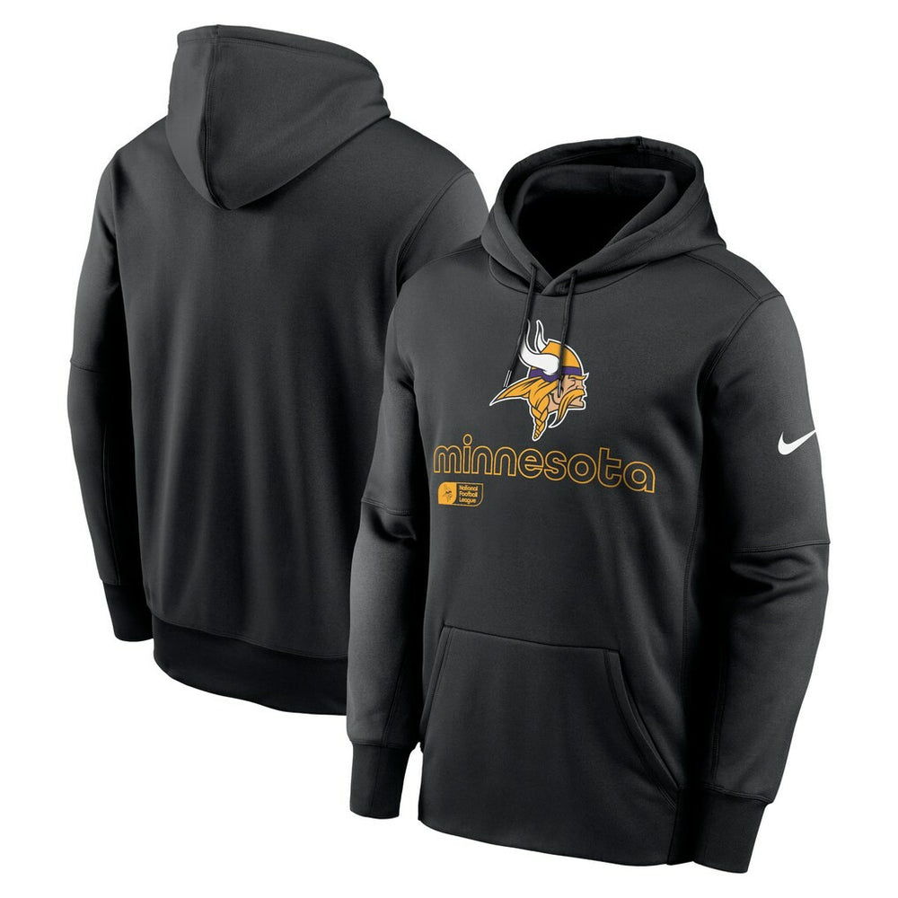 Minnesota Vikings Performance Pullover Hoodie - Black sale