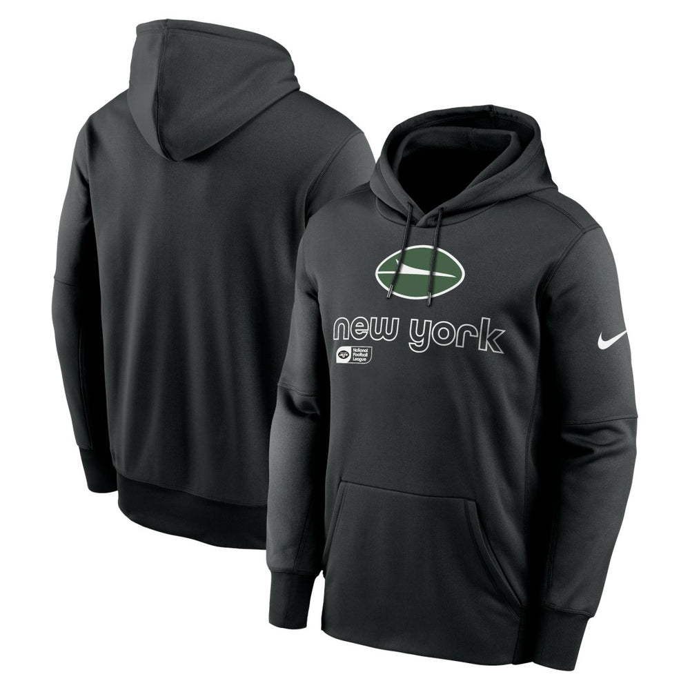New York Jets Performance Pullover Hoodie - Black sale