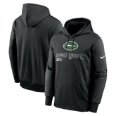 New York Jets Performance Pullover Hoodie - Black sale
