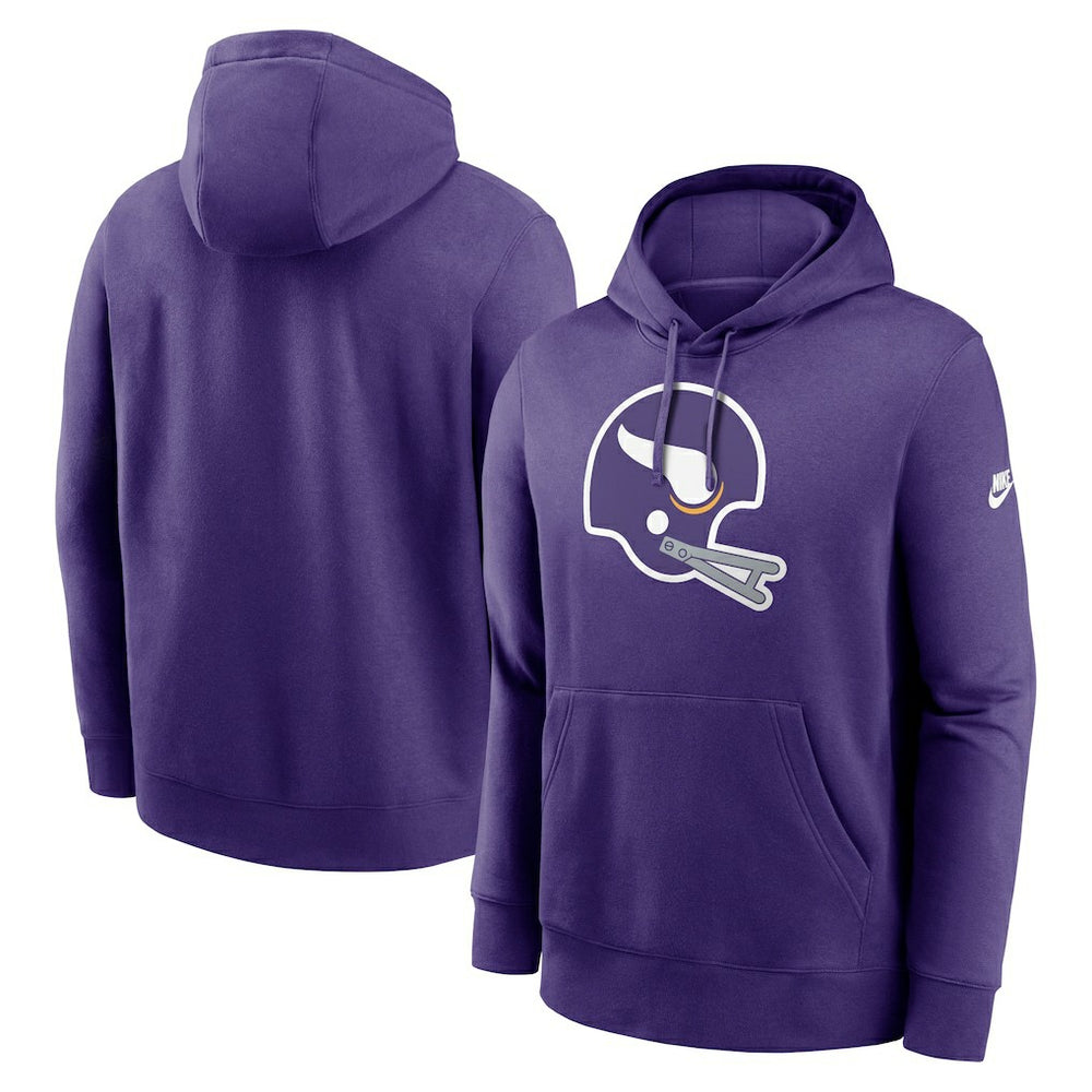 Minnesota Vikings Rewind Club Logo Pullover Hoodie - Purple outlet