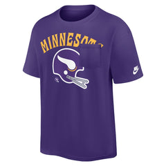 Minnesota Vikings Rewind Heavy Max90 Pocket T-Shirt - Purple sale