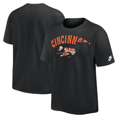 Cincinnati Bengals Rewind Heavy Max90 Pocket T-Shirt - Black on sale
