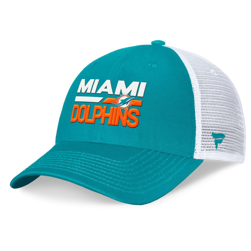 Miami Dolphins Upper Trucker Adjustable Hat - Aqua/White on sale