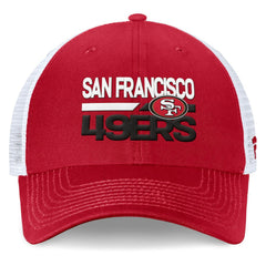 San Francisco 49ers Upper Trucker Adjustable Hat - Scarlet/White sale