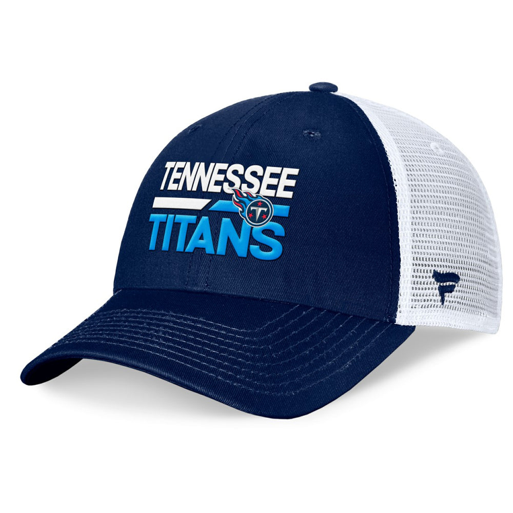 Tennessee Titans Upper Trucker Adjustable Hat - Navy/White for sale