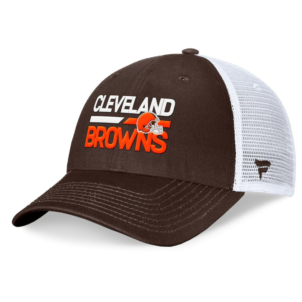 Cleveland Browns Upper Trucker Adjustable Hat - Brown/White for sale