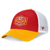 Kansas City Chiefs Bench Trucker Adjustable Hat - Red/Gold sale