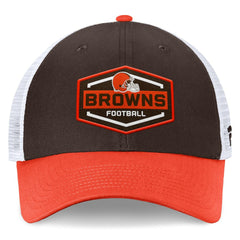 Cleveland Browns Bench Trucker Adjustable Hat - Brown/Orange for sale