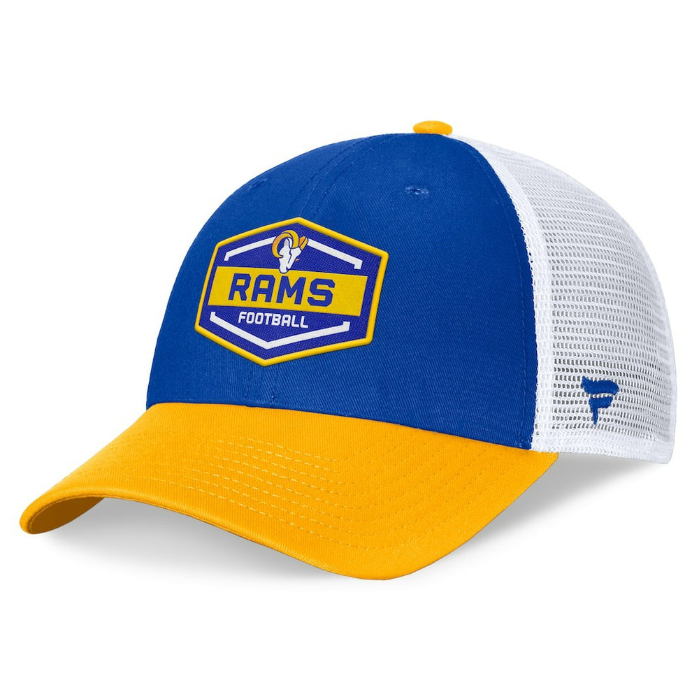 Los Angeles Rams Bench Trucker Adjustable Hat - Royal/Gold online