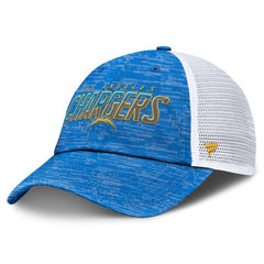 Los Angeles Chargers Challenge Trucker Adjustable Hat - Heather Powder Blue cheap