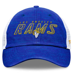 Los Angeles Rams Challenge Trucker Adjustable Hat - Heather Royal sale