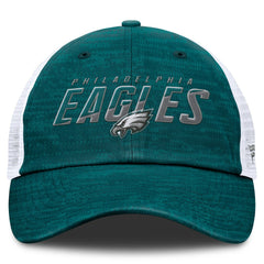 Philadelphia Eagles Challenge Trucker Adjustable Hat - Heather Midnight Green discount
