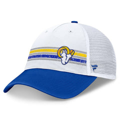 Los Angeles Rams Flawless Stripe Adjustable Hat - White/Royal online