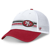 San Francisco 49ers Flawless Stripe Adjustable Hat - White/Scarlet online