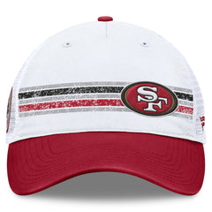 San Francisco 49ers Flawless Stripe Adjustable Hat - White/Scarlet online