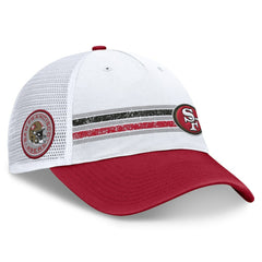 San Francisco 49ers Flawless Stripe Adjustable Hat - White/Scarlet online