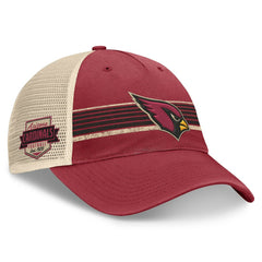 Arizona Cardinals Center Stripe Trucker Adjustable Hat - Cardinal/Natural for sale