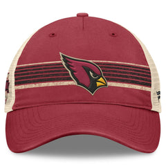Arizona Cardinals Center Stripe Trucker Adjustable Hat - Cardinal/Natural for sale