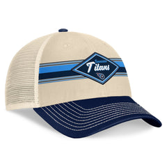 Tennessee Titans Diamond Stripe Trucker Adjustable Hat - Natural/Navy sale