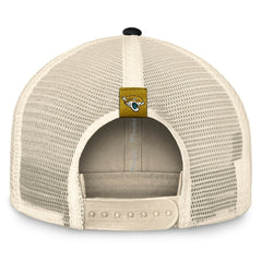Jacksonville Jaguars Diamond Stripe Trucker Adjustable Hat - Natural/Black online