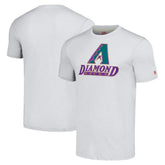 Arizona Diamondbacks Homage Hand-Drawn Logo Tri-Blend T-Shirt Gray