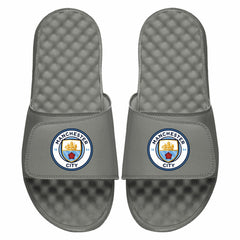 Manchester City ISlide Primary Logo Slide Sandals - Gray on sale