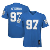 Aidan Hutchinson Detroit Lions Youth Replica Player Jersey - Blue cheap